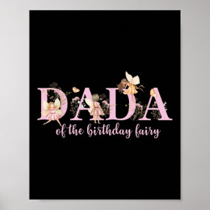 Poster Mãe da Fada do Aniversário Menina Mágica de Aniver