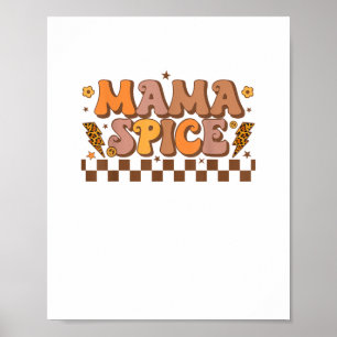 Poster Mãe da Família de Ação de Graças de Bombas Retro Q