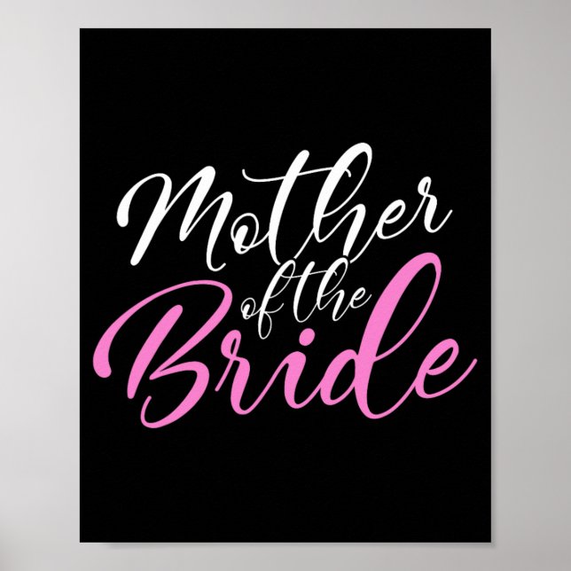 Poster Mãe Da Festa de casamento Da Noiva Correspondente (Frente)