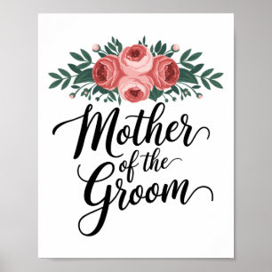 Poster Mãe Da Flor Do Chá de casamento De Noite Da Mãe