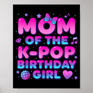 Poster Mãe da garota do k pop aniversariante amantes de m