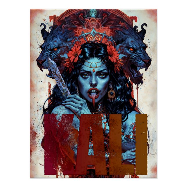 Póster Mãe da Libertação Kali (Frente)