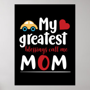 Poster Mãe Dando Minhas Maiores Bênçãos Me Chame Mãe