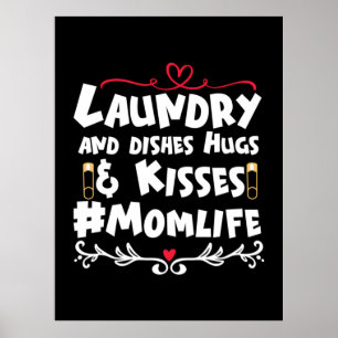 Poster Mãe Dando Presente Para Lavar Beijos Mãe Vida