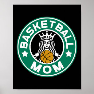 Poster Mãe de basquete para Mulheres Mãe de Jogadora Mulh