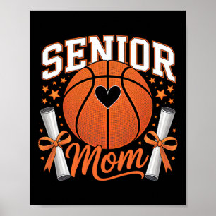 Poster Mãe de Basquete Sênior 2026 Mãe de Basquete Engraç