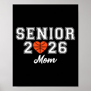 Poster Mãe de Basquete Sênior Cl De 2026 Jogador Graduaçã