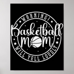 Poster Mãe de Basquete Vai Gritar Alto