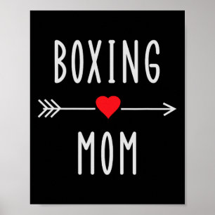 Poster Mãe de Boxe Engraçado Boxe Feminino Mma Muay Thai