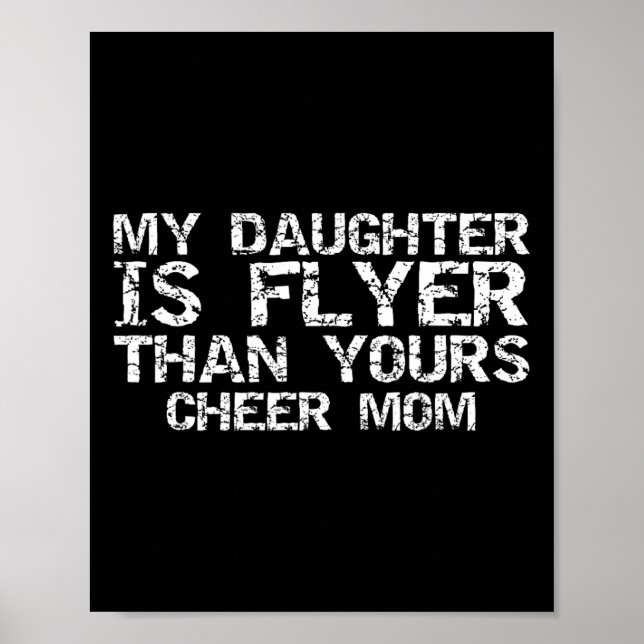 Poster Mãe de Cheerleader Minha Filha É Voadora Mais Que  (Frente)