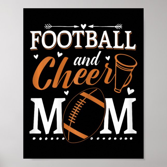 Poster Mãe de Cheerleading Engraçada e Mãe de Cheer (Frente)