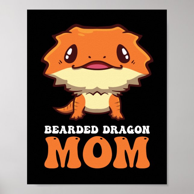 Poster Mãe de Dragão Barbudo (Frente)