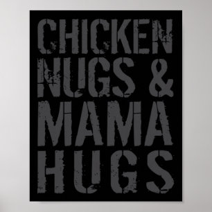 Poster Mãe de Frango Fofa e Divertida Gráfico para Amante