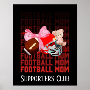 Poster MÃE DE FUTEBOL Arco Coquete Texto Personalizado