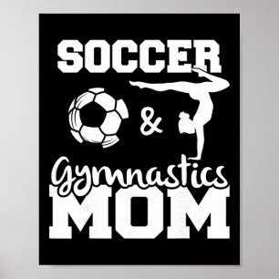 Poster Mãe De Futebol E Ginástica Mãe De Jogadora De Fute