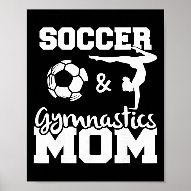 Poster Mãe De Futebol E Ginástica Mãe De Jogadora De Fute (Frente)