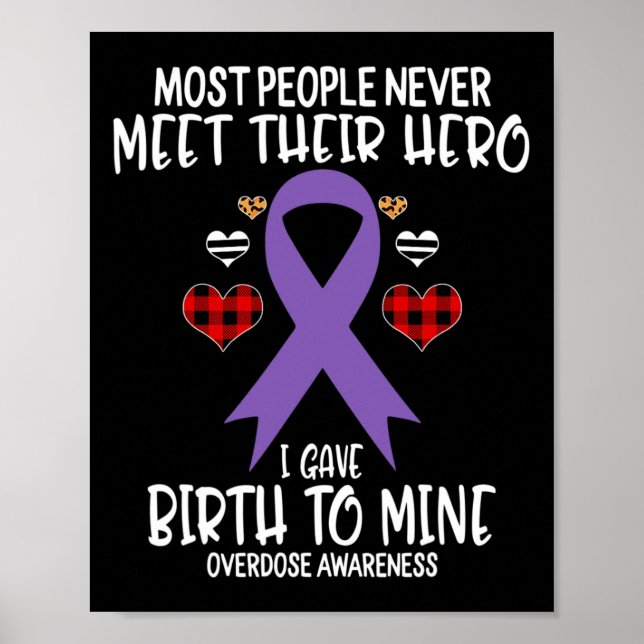 Poster Mãe de Guerreiro da Consciência sobre Overdose Eu  (Frente)