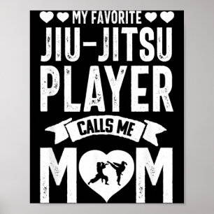 Poster Mãe de Jiu Jitsu Brasileiro BJJ Artes Marciais Eng