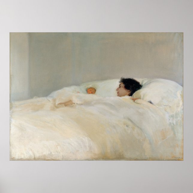 Póster Mãe de Joaquín Sorolla (Frente)