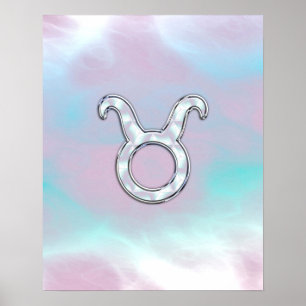 Póster Mãe de Pearl Taurus Zodiac Astrologia