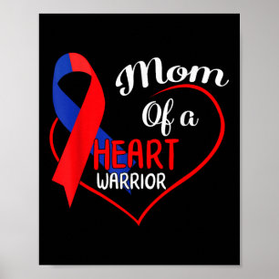 Poster Mãe De Um Guerreiro Cardíaco Sensibilização Infant