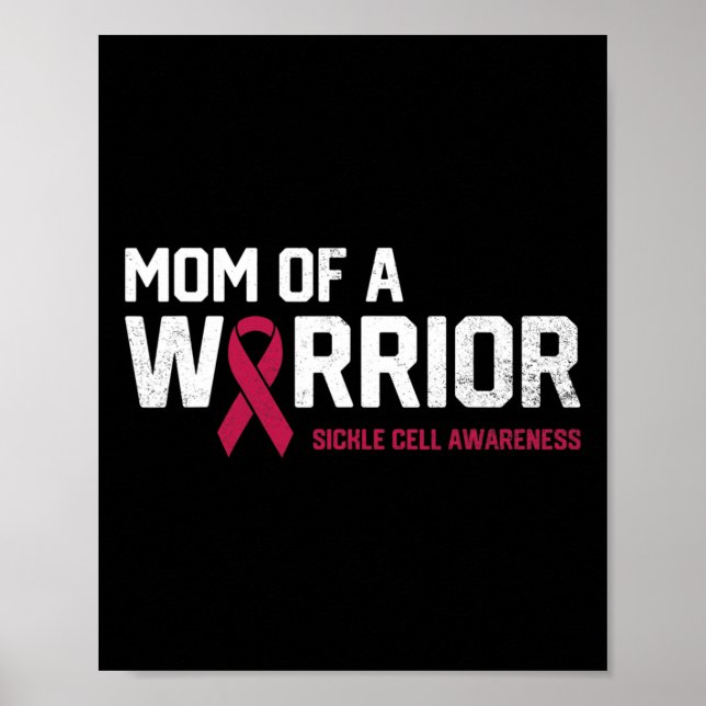 Poster Mãe de um Guerreiro Célula Falsiforme Reco (Frente)