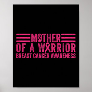 Poster Mãe De Uma Consciência Do Cancer Da Mama Do Guerre