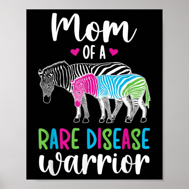 Poster Mãe De Uma Doença Rara Guerreira Mãe Doença Rara (Frente)