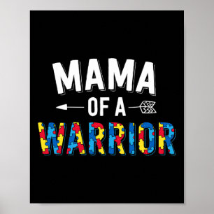 Poster Mãe De Uma Família Guerreira Awarenes No Mundo Aut