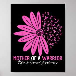 Poster Mãe De Uma Flor De Consciência Do Cancer Da Mama D
