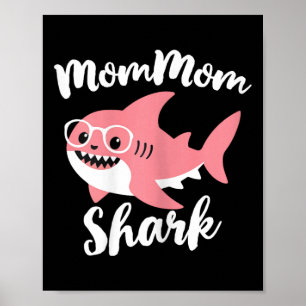 Poster Mãe Dia de as mães de Tubarão Vovó Engraçado Mãe-M