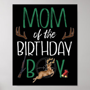Poster Mãe Do Garoto De Aniversário Grande Um Aniversário