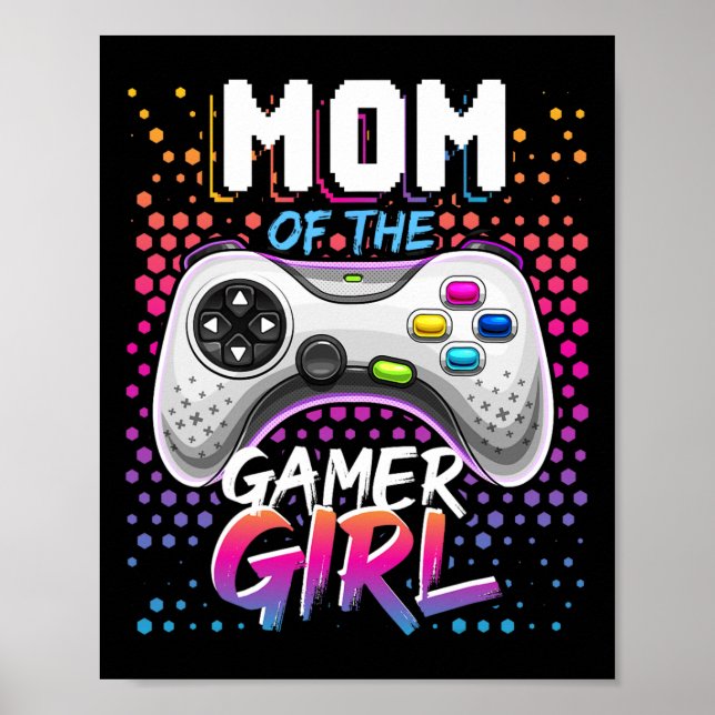 Poster Mãe Do Jogo De Vídeo De Jogo De Gâmera (Frente)