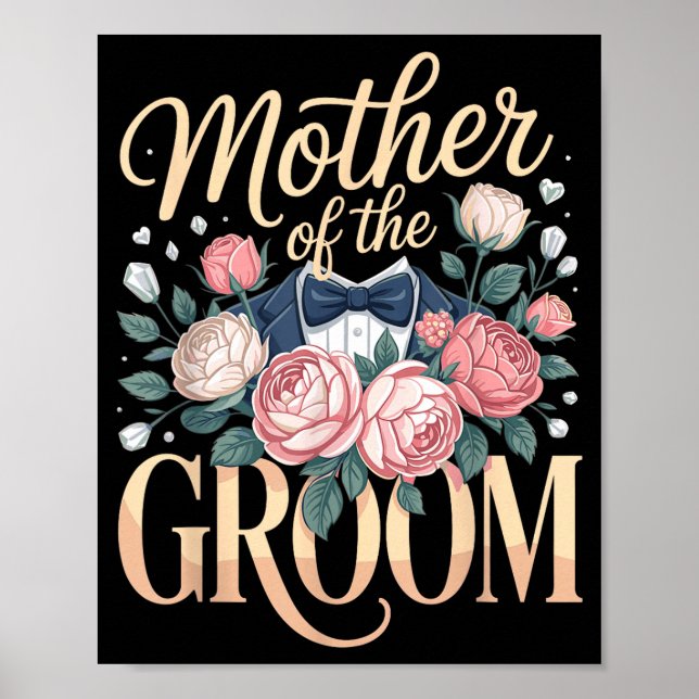 Poster Mãe do noivo mamãe mama (Frente)