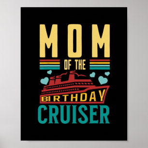 Poster Mãe Do Passageiro De Aniversário Divertido Viagem