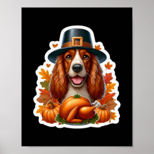 Poster Mãe Dona de Cachorro Welsh Springer Spaniel no Dia