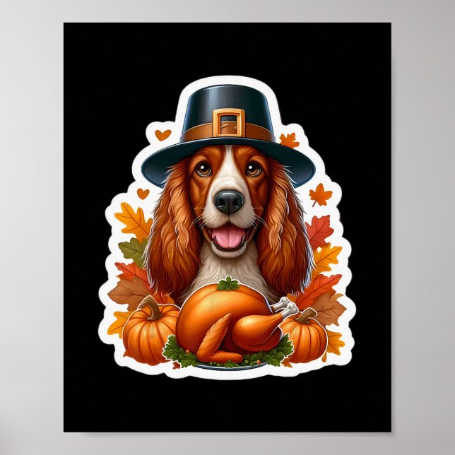 Poster Mãe Dona de Cachorro Welsh Springer Spaniel no Dia (Frente)