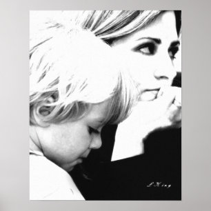 Poster mãe e criança