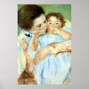 Poster "Mãe e Criança" de Cassatt