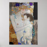 Poster Mãe e Criança de Gustav Klimt<br><div class="desc">Mãe e Criança por Gustav Klimt. Uma pintura maravilhosa de Gustav Klimt que representa amor verdadeiro e laços entre a mãe e o filho.</div>