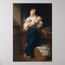 Mãe e Criança (por Bouguereau)