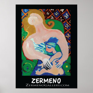 Poster "Mãe e Criança" por Zermeno