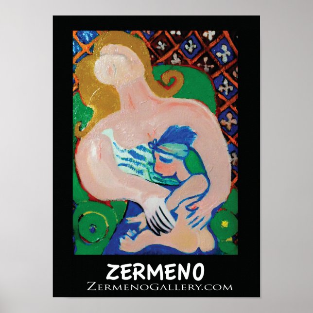 Poster "Mãe e Criança" por Zermeno (Frente)
