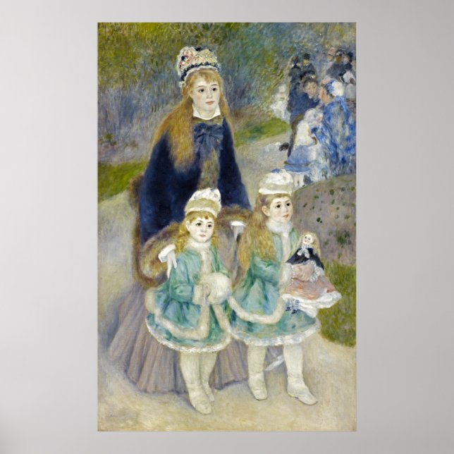 Poster Mãe e Crianças, La Promenade, Renoir (Frente)