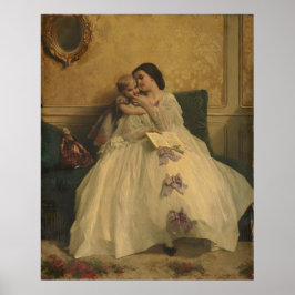Poster Mãe e Filho de Gustave Leonard de Jonghe