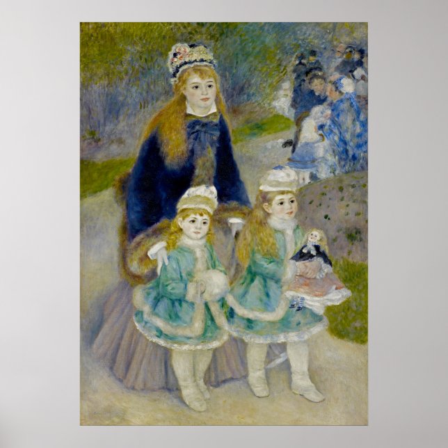 Poster Mãe e Filhos - Renoir (Frente)