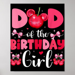 Poster Mãe E Pai Da Família De Arcos De Cereja De Anivers