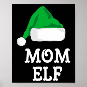 Poster Mãe Elf Família de Natal Coincidência Pj Pajama Xm