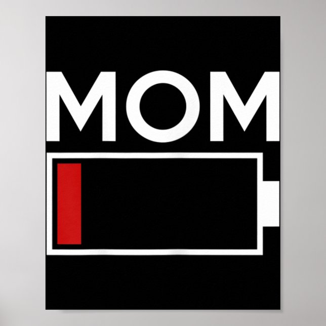 Poster Mãe Energia com Bateria Baixa (Frente)