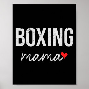 Poster Mãe Engraçada De Boxing - Bonita Mama De Boxing Do